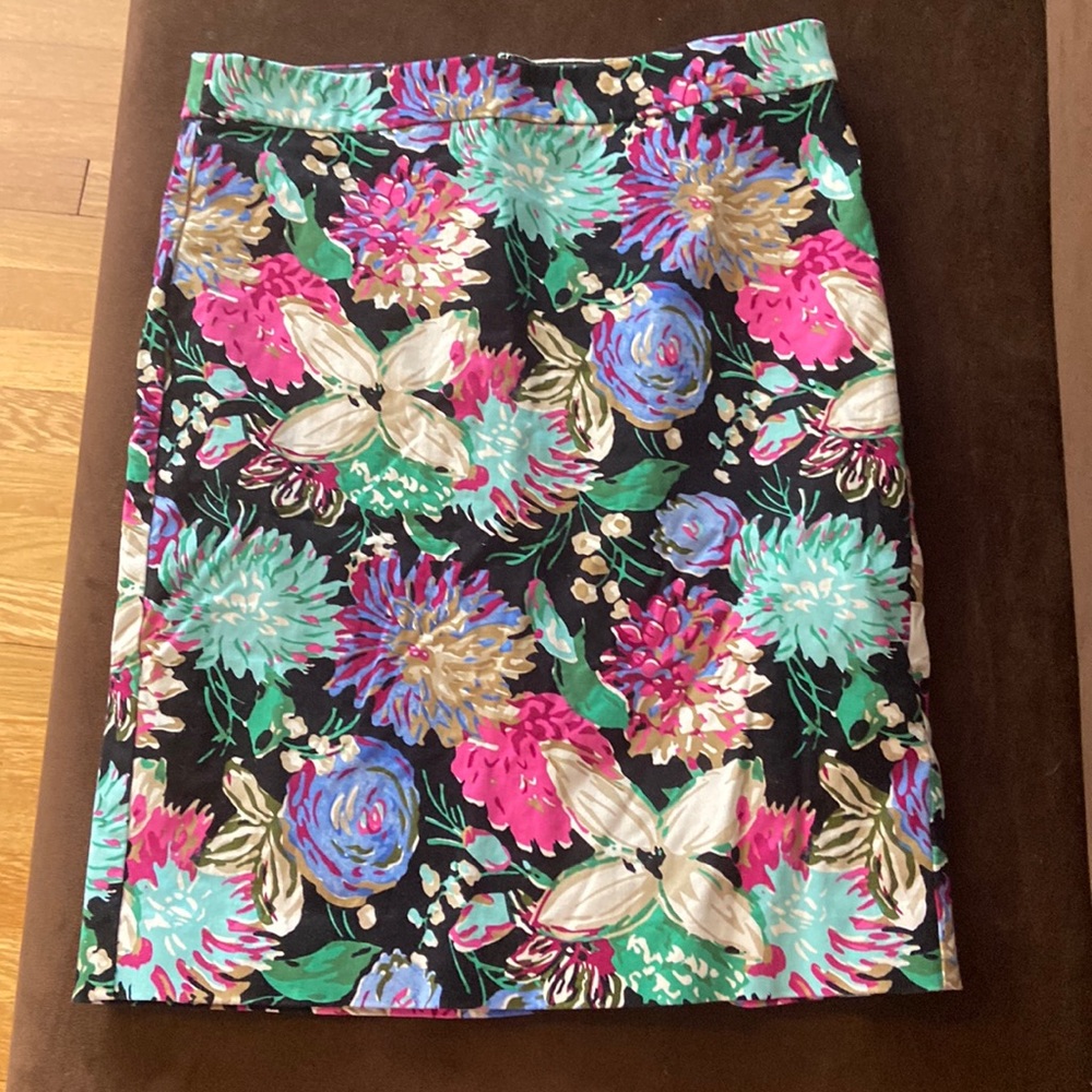 J Crew Floral Pencil Skirt